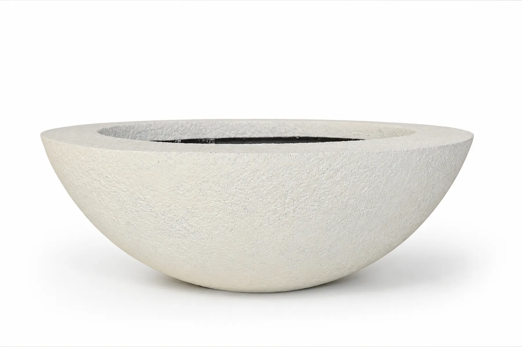 LAGUNA wide flat FRP water bowl planter