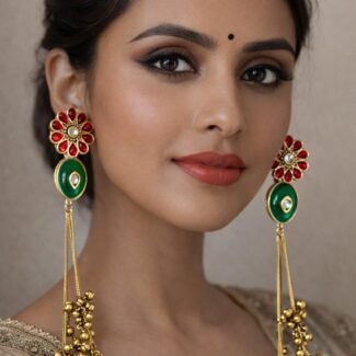 Kashmiri Jhumkas Latkan Style